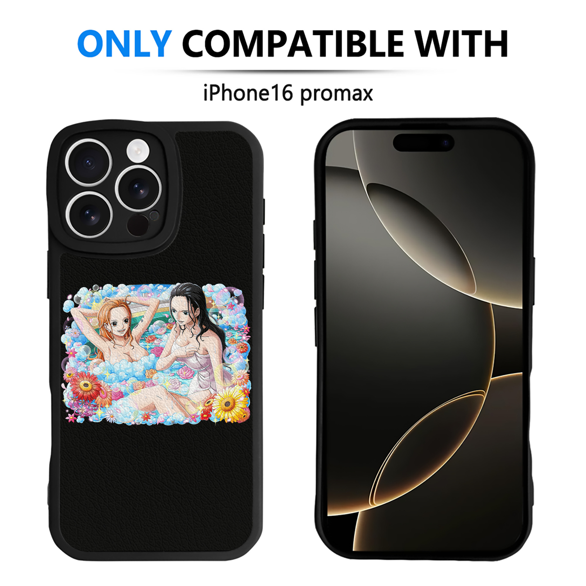 （画像用） ワンピース ニコ・ロビン ONE PIECE Nico Robin 【iPhone 16シリーズ対応】シリコンスマホケース（レザー調） 材質：シリコン